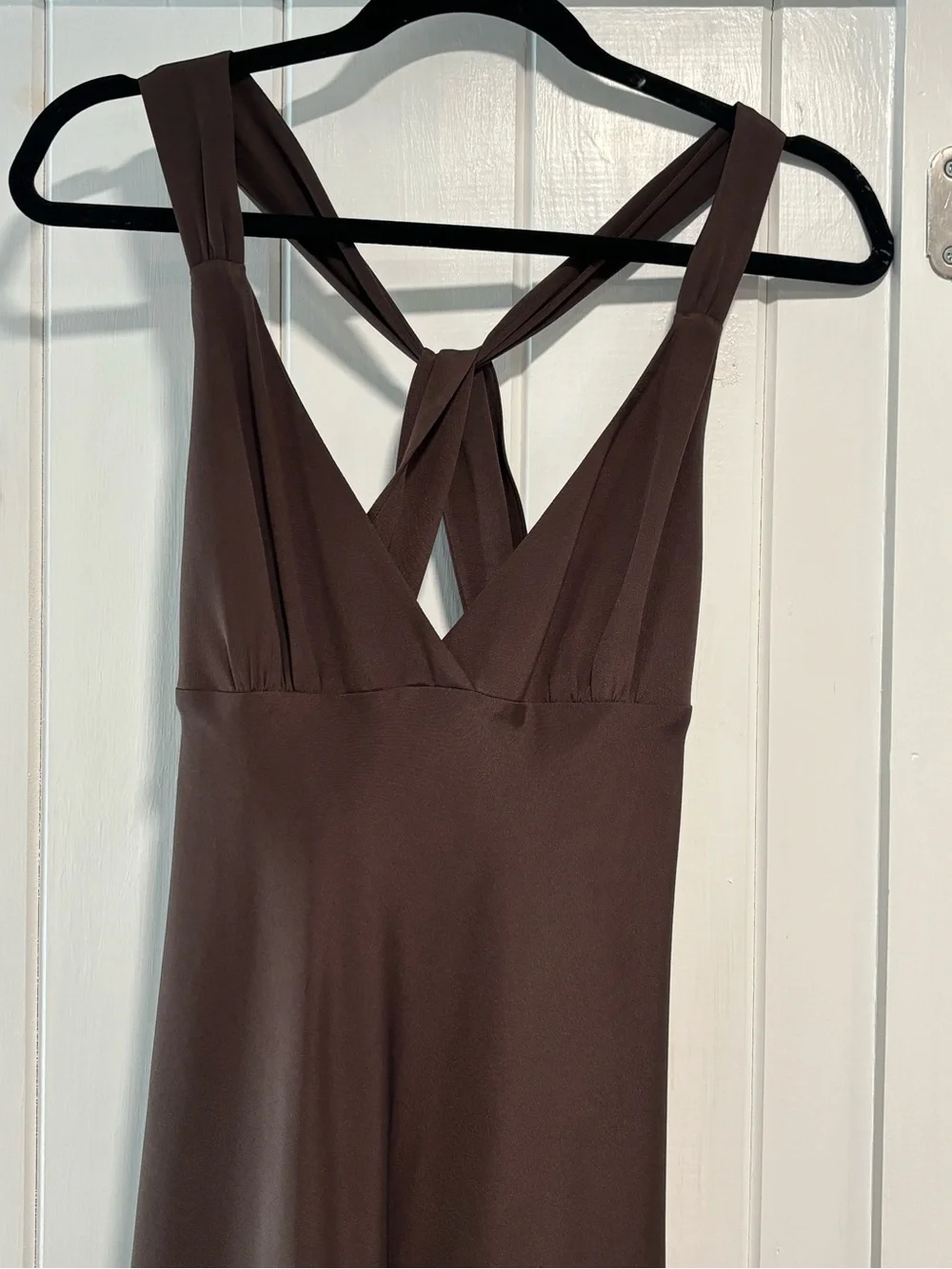 Rare! Vintage J.Crew Chocolate Brown Silk Dress